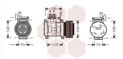 VAN WEZEL Kompressori, ilmastointilaite 0600K073